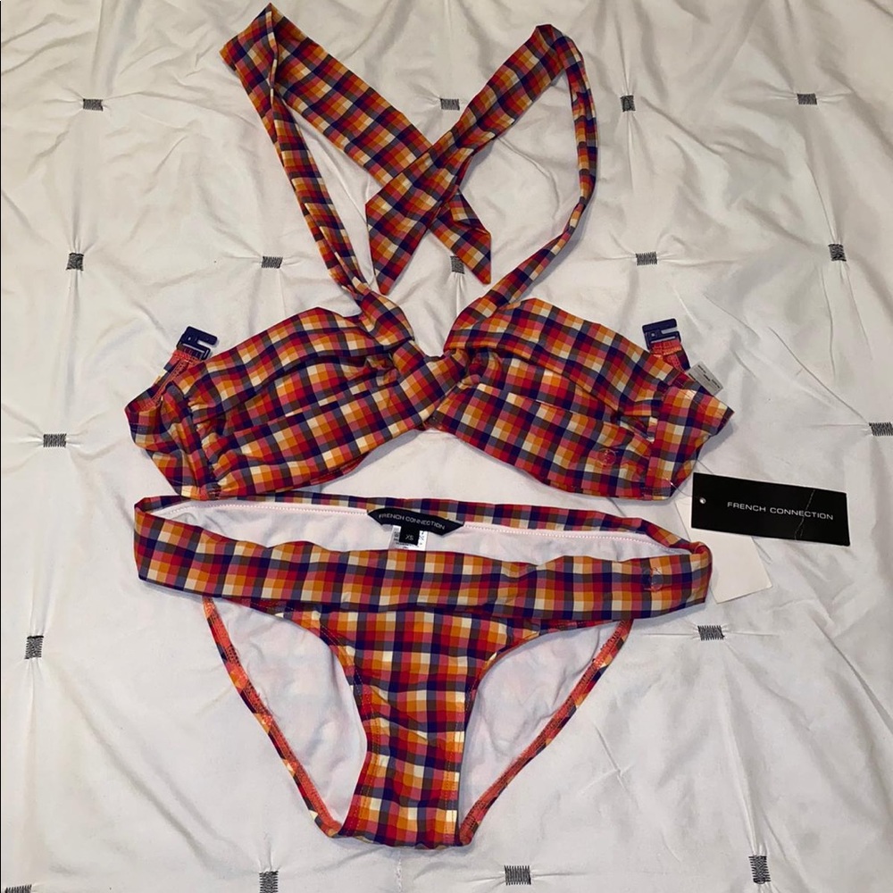 XS plaid bikini